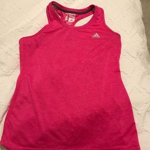 Pink adidas tank top